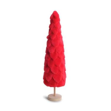 Imagem de Topiaria de Natal Folhas - Vermelho - 50cm - 1 unidade - Cromus - Rizz