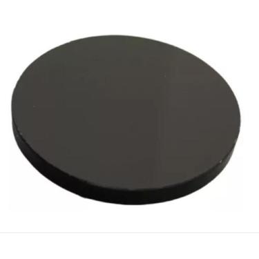 Imagem de Base Redonda Acrílico Preto 2cm Artesanato Biscuit 50pcs - AGV Criaçõe