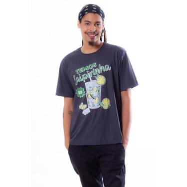 Imagem de Camiseta Masculina Brasileiríssima - Identità, XGG, Cinza chumbo