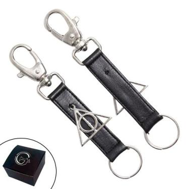 Imagem de Chaveiro SLIM Tradicional Pingentes Personalizado Reliquias da Morte H