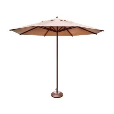 Imagem de Ombrelone Guarda Sol Piscina Casa Praia Base Marrom 240cm - Luminárias