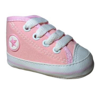 Imagem de Tênis Sapatinho Para Bebê Cano Alto - Baby's Shoes, Rosa, M (15/16)