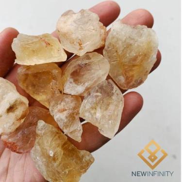 Imagem de Pedra Citrino Bruto Cristal Natural 3cm Prosperidade e Vitalidade - Ne