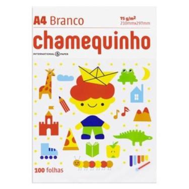 Imagem de Pacote de Papel Sulfite A4 Chamequinho com 100 Folhas Chamex, Papel Su