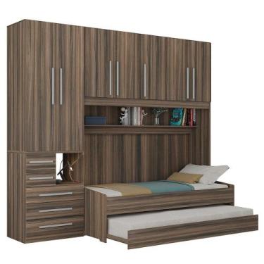 Imagem de Quarto Completo de Solteiro com 2 Camas e Guarda-Roupa 1326E San Remo 