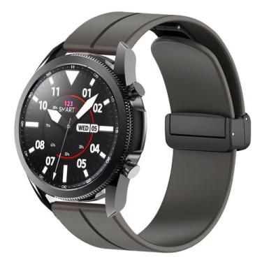 Imagem de Pulseira de Silicone magnética Compativel com Galaxy watch 3 45mm Venu