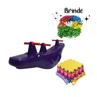 Imagem de Playground Crocodilo Tatames 50x50  100 Multiblocos Inclusos - Valenti