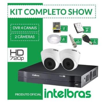 Imagem de Kit Intelbras completo alta definição - 2 câmeras internas - HD