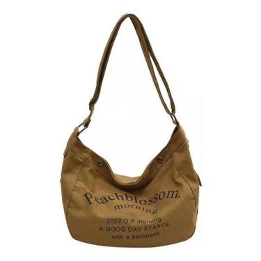 Imagem de Bolsa Feminina Transversal Grande Lona Resistente Academia Adquira - A