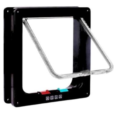 Imagem de Porta Portinha Passagem Pet Gatos Cães Tam Extra Grande 28cm X 25cm - 