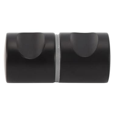 Imagem de Maçaneta de Porta de Vidro de Liga de Alumínio, Durável, Elegante, Banheiro, Preto