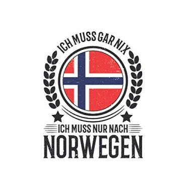 Imagem de Norwegen Reise Notizbuch: Norwegen Urlaub Reise Geschenk / 6x9 Zoll / 120 gepunktete Seiten