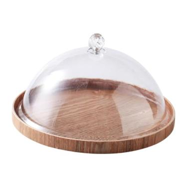 Imagem de Ｂｅｓｇａ Suporte para bolo com tampa de cúpula, suporte para bolo, prato de exibição de bolo, servidor de prato de bolo para festas, Grande Redondo