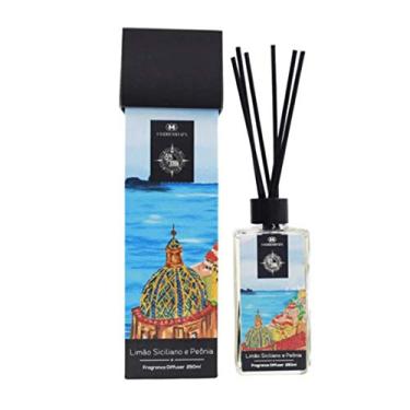 Imagem de MADRESSENZA Difusor de Aroma Limão Siciliano e Peônia 250ML Preto para Casa