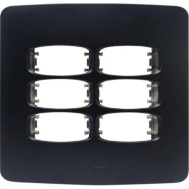 Imagem de Placa Alumbra Gracia 4X4 Preta (Cega) 85698