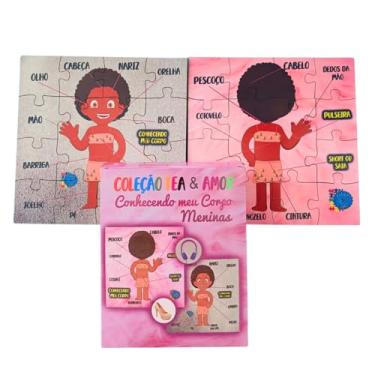 Imagem de Jogo Educativo Montando o Corpo Humano Com Quebra-cabeça Meninas