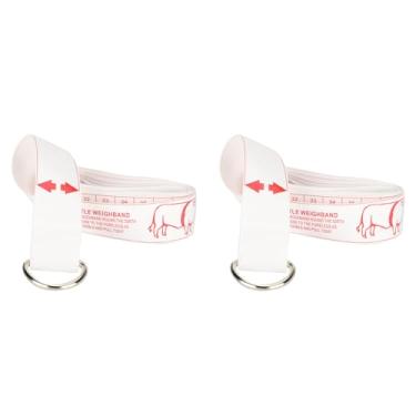 Imagem de Régua de Fita Métrica para Gado, 2 Unidades de PVC de 98,4 pol. de Comprimento Aperto Rápido Medição Precisa Régua de Medição Corporal Macia para Peito de Gado e Medição de Peso