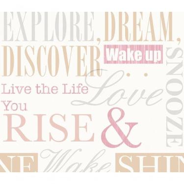 Imagem de Papel De Parede Oba Letras Ob70004r Tam. 4m² Papel De Parede Oba Letras Ob70004r