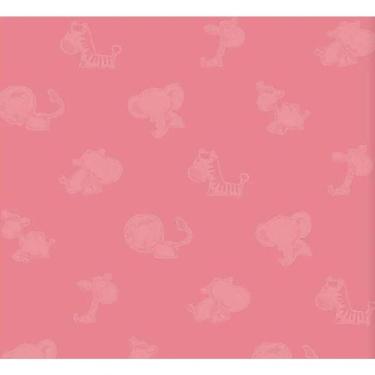 Imagem de Papel De Parede Safari Friends Infantil Rosa Sf6225