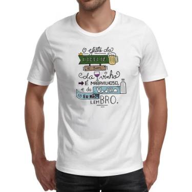 Imagem de Camiseta Unissex Efeito cerveja vinho e vodka - Alearts, M