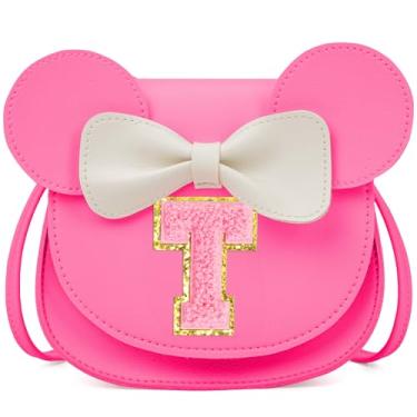 Imagem de OYLOLA Presentes de aniversário para meninas de 3, 4, 5, 6, 7 e 8 anos, bolsa infantil para meninas pequenas, presente para meninas, Rosa-rosa, T