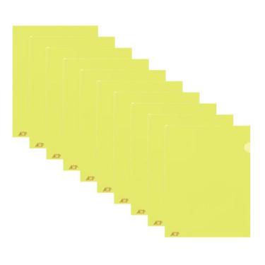 Imagem de Kit 10 Pastas L Semi Transparente A4 Colorida 22 x 31cm - ACP (Escolha