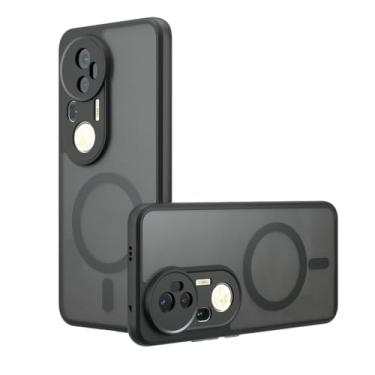 Imagem de Capa compatível com Realme GT7 Pro, compatível com MagSafe, compatível com Realme GT 7 Pro RMX5011 capa de celular magnética integrada antichoque preta