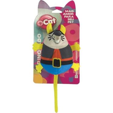 Imagem de Brinquedo Ratinho Gordinho com Cinto para Alegria do Gato - + Cat