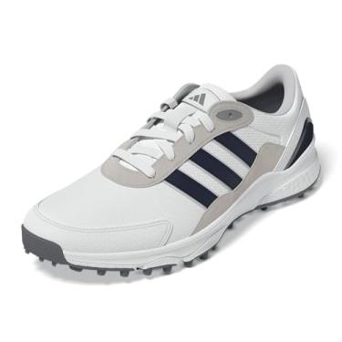 Imagem de adidas Tênis masculino SW 5540 Spikeless, Calçado branco/azul marinho universitário/cinza, 46