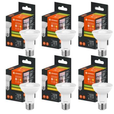Imagem de Kit 6 Lâmpada led par20 dimerizavel 127v 5.5w 2700k branco quente 525l