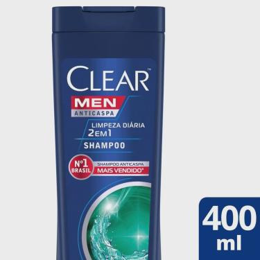 Imagem de Shampoo anticaspa clear men limpeza diária 2 em 1 400ML