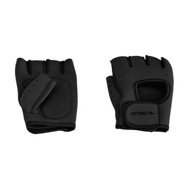 Imagem de Luva Para Musculação Atrio Multilaser Unissex Borracha Preta