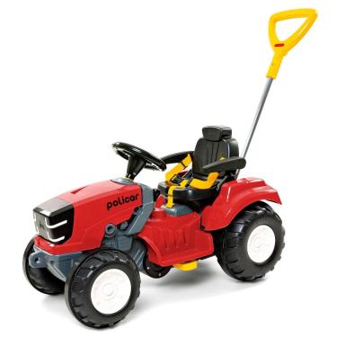 Imagem de Trator Infantil Passeio E Pedal Politractor Vermelho - Poliplac