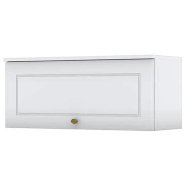 Imagem de Armario Aereo Basculante MDF 80 cm Americana C354 Branco Henn
