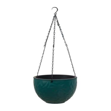 Imagem de Generic Penduramento de maconha de rega automática de berçário de vaso de berçário de clorophytum cesto de flor de planta de flor para sala de estar no, Verde