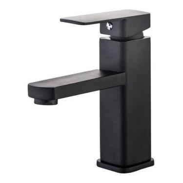 Imagem de Torneira Banheiro Monocomando Misturador Lavabo Preto Baixa - oem