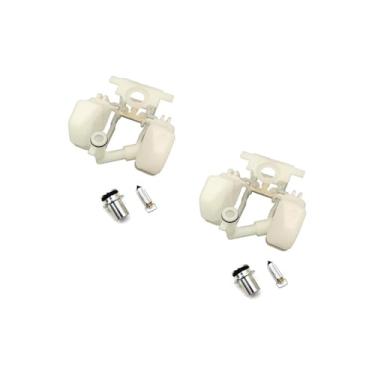 Imagem de Flutuador de carburador para Bandit250-400CC GSF250-400 GJ77A GK75A 7AA Impulse GK79A DR250 350 GSX400S Katana 400 Base de válvula de agulha flutuante de plástico (2 conjuntos)