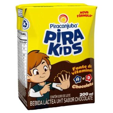 Imagem de Kit c/ 6 Bebida Lactea Achocolatado Pirakids Chocolate 200ml