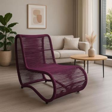 Imagem de Poltrona Leroy em Corda Náutica e Alumínio para Área Externa e Interna