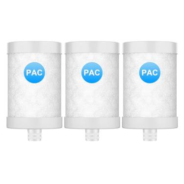 Imagem de Filtro de água de torneira de aço inoxidável reduz cloro, PFAS, filtro PAC japonês melhora o sabor, filtros de torneira para torneiras - serve para torneiras padrão (PAC-3P)