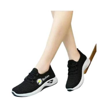 Imagem de Calçados Esportivos Femininos de Malha Respirável - Leve e Confortável