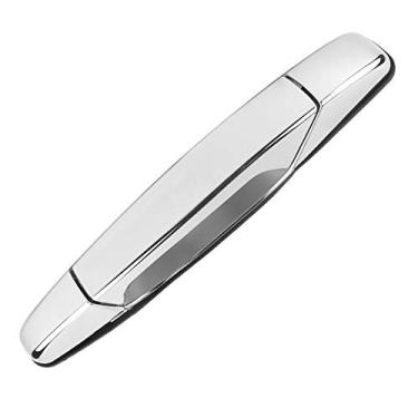 Imagem de Maçaneta externa cromada traseira esquerda do lado do motorista de substituição para Chevy Silverado Suburban Tahoe Avalanche, GMC Sierra Yukon, Cadillac Escalade OE# 22738725, 15915659, 25960521