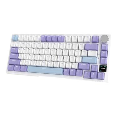 Imagem de Teclado mecânico AJAZZ AK820 Pro Junta BT/2,4G/cabo | 4000mAh|Tela TFT | RGB virado para sul | Espuma de controle de volume para Win/Mac/PC