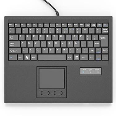 Imagem de E-SDS Teclado industrial Touchpad à prova d'água, 84 teclas com interface USB e touchpad