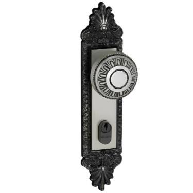 Imagem de Fechadura Externa Colonial Bola 55mm Zamac Latão Oxidado - 013837 - AL