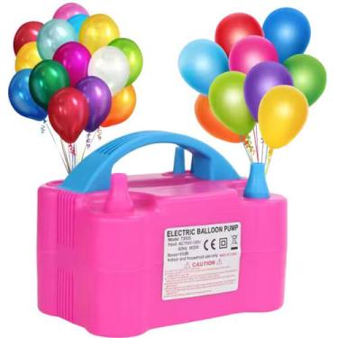 Imagem de Compressor de Balões Portátil Bomba Elétrica: Ideal para Festas e Even