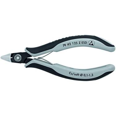 Imagem de KNIPEX Ferramentas - Pinça de corte diagonal, corte nivelado, ESD (7942125ZESD)