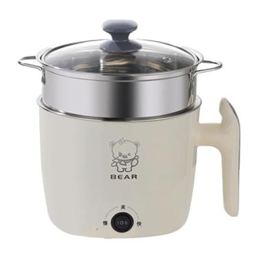Imagem de Ioensy Panela Quente Elétrica, Panela Lenta, Mini Utensílio para Cozinhar Macarrão, Branco com Vaporizador