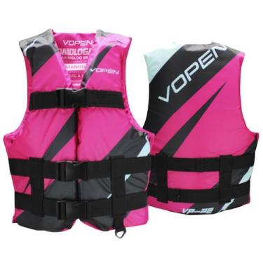 Imagem de Colete Salva vidas Homologado Nylon Acqua VP22 - Vopen, Rosa, G2