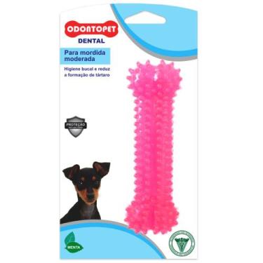 Imagem de Brinquedo Osso Mordedor para Cachorro Dental Resistente Odontopet Cães